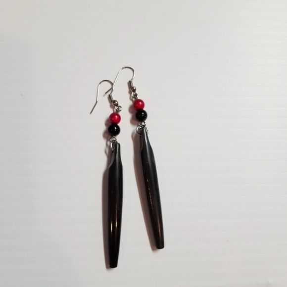 BUNDLE: Ivory Bone Reversible Vintage Dangle Drop Earrings (Multiple Styles) - Picture 4 of 7